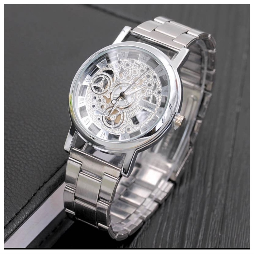 Chic Trendy Stylish Big Face Stainless Steel Fashion watch
